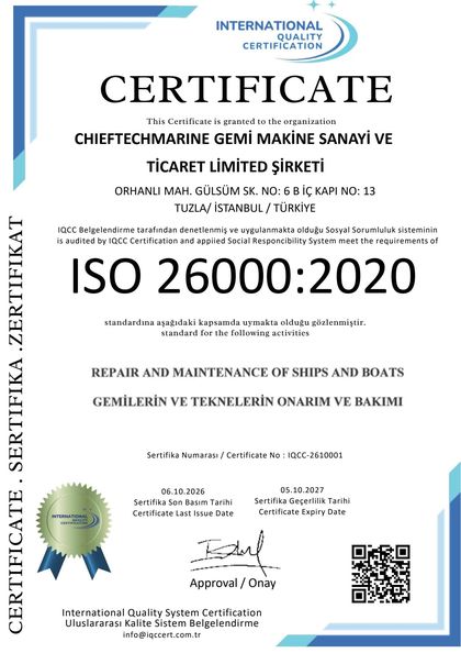 ISO 26000:2020 sertifikası